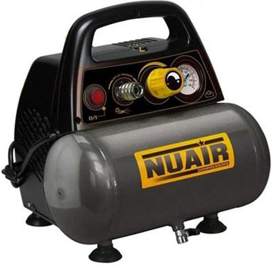 Nuair Κομπρεσέρ Αέρος με Ισχύ 1.5hp και Αεροφυλάκιο 6lt