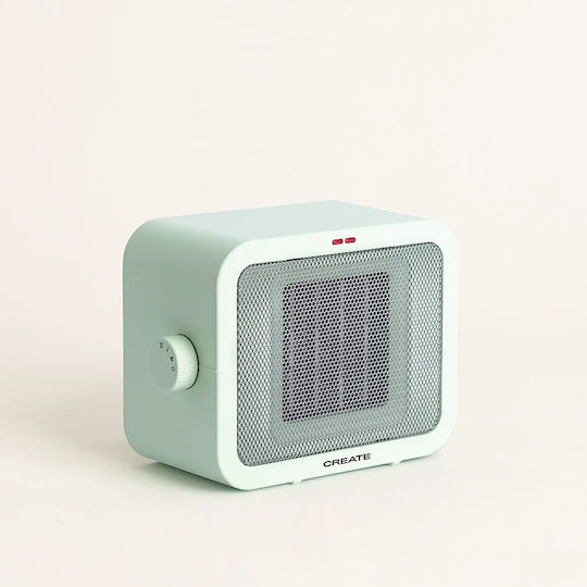 Create Warm Box Κεραμικό Αερόθερμο Δωματίου Δαπέδου Πράσινο 1500W