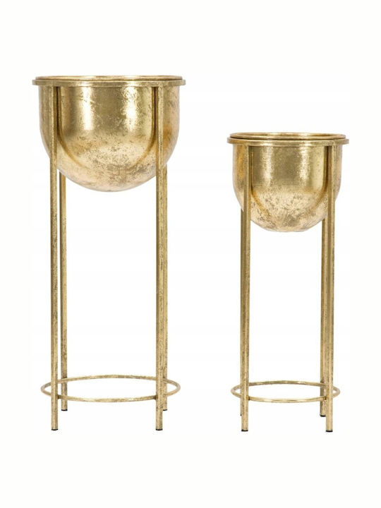Mauro Ferretti Planter Gold with Stand