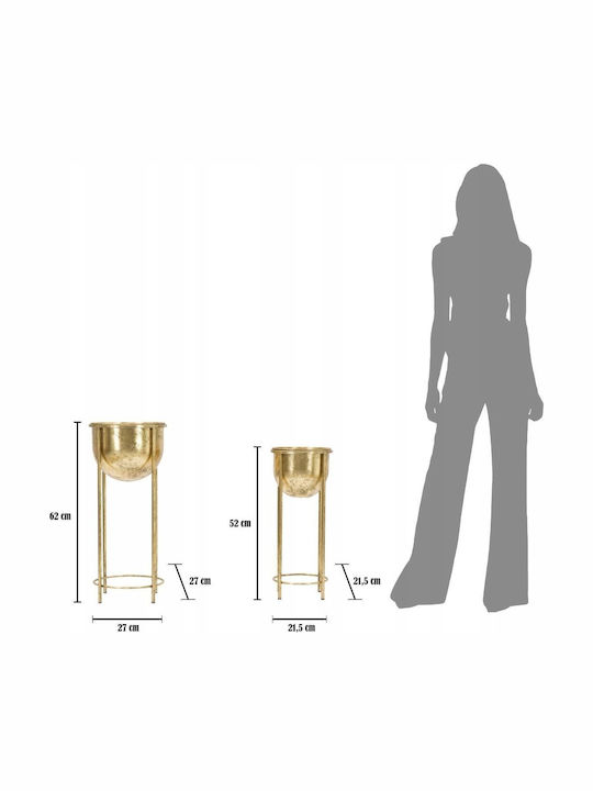 Mauro Ferretti Planter Gold with Stand