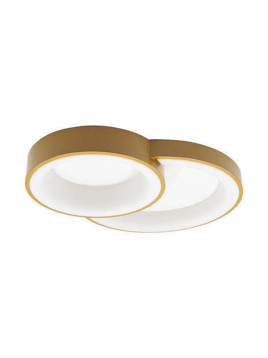 Keskor Ceiling Mount Light 52cm Gold with Integrated LED