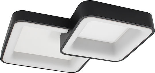 Keskor Plafonieră de Tavan 65buc Neagră cu LED Integrat