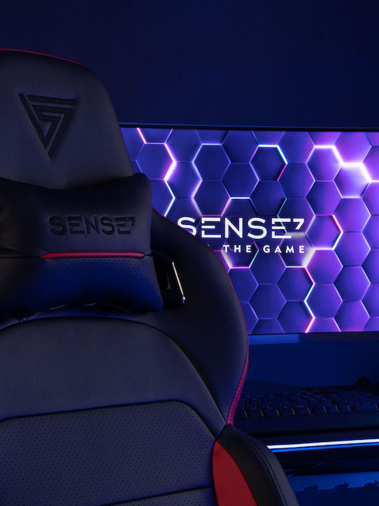 SENSE7 Sentinel Καρέκλα Gaming Δερματίνης με Ρυθμιζόμενα Μπράτσα Γκρι