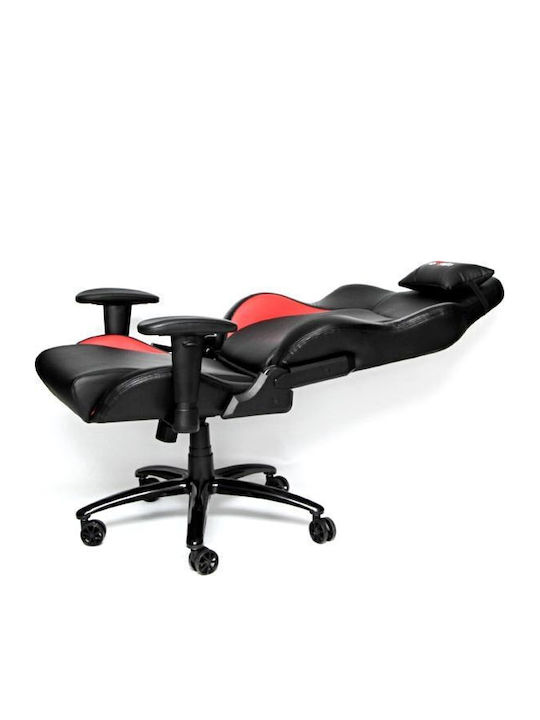 Red Fighter MGRDH02KB000 Καρέκλα Gaming Δερματίνης με Ρυθμιζόμενα Μπράτσα Κόκκινη