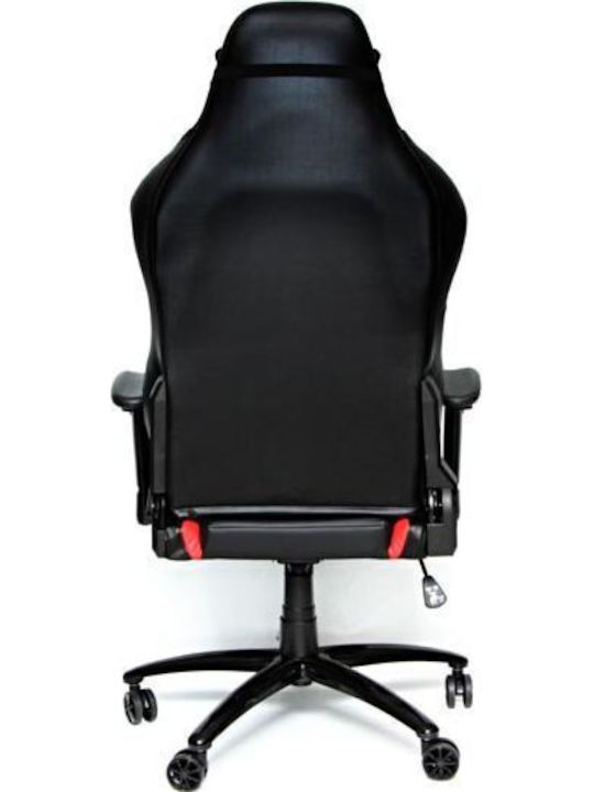 Red Fighter MGRDH02KB000 Καρέκλα Gaming Δερματίνης με Ρυθμιζόμενα Μπράτσα Κόκκινη