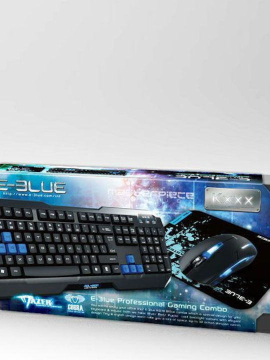 E-Blue Auroza X1 & Polygon Game Set Artificial Leather Gaming Chair with Adjustable Arms Red