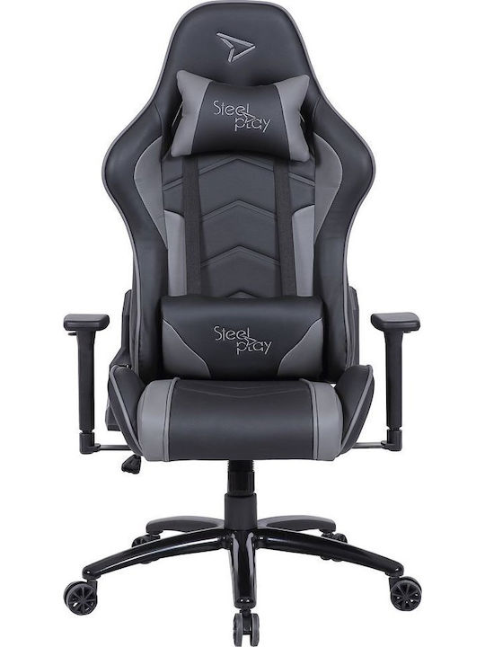 Steelplay SGC01 Artificial Leather Gaming Chair with Adjustable Arms Black