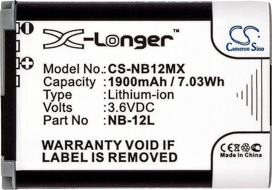 Cameron Sino Μπαταρία Φωτογραφικής Μηχανής /-nb12mx SB7623 1900mAh