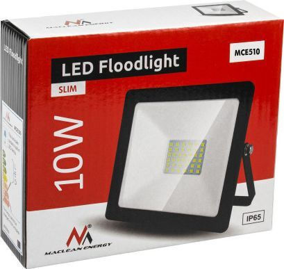 Maclean Energy Στεγανός Προβολέας LED 10W Φυσικό Λευκό 4000K IP65