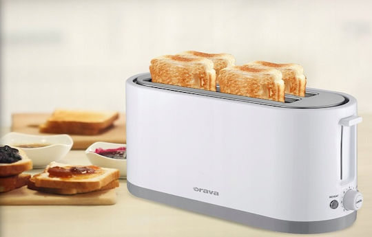 Orava Toaster 4 Schlitze Weiß