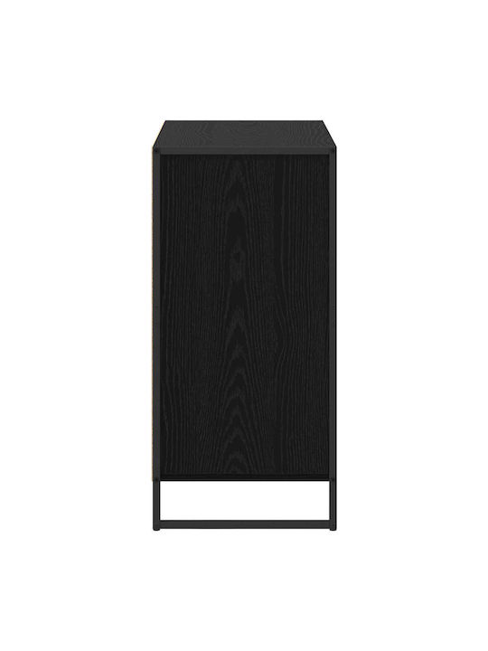Συρταριέρα Κρεβατοκάμαρας Black Beech, Black 79x36x75.5cm