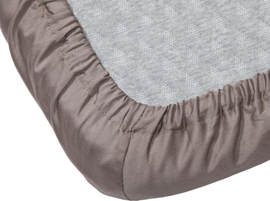 Domoletti Sheet Double with Elastic 140x200+25cm. Taupe