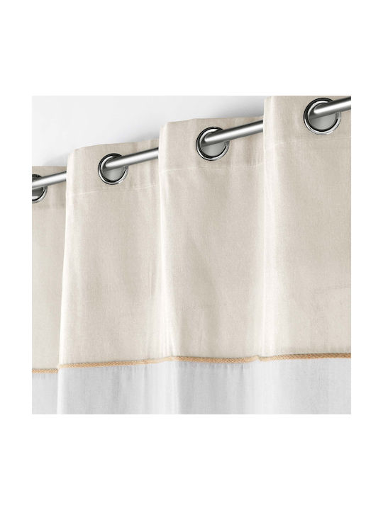 Douceur d'Intérieur Κουρτίνα με Τρουκς Λευκή 140x240εκ.