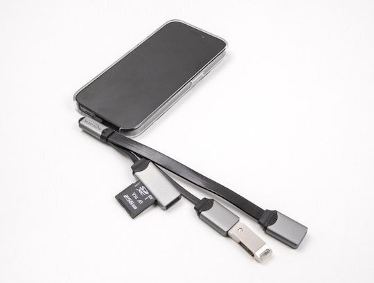 DeLock Hub 3 Porturi USB 2.0 Cu Conectare USB-A Gri