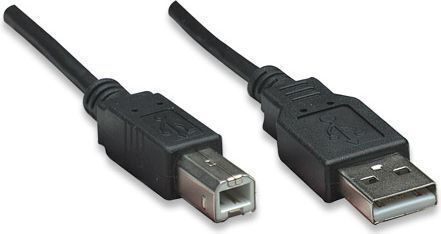 Manhattan 0.5m USB 2.0 Cable A-Male to B-Male (374507)