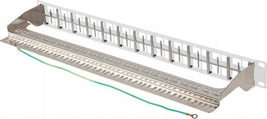 Lanberg Panou de Conexiune Blank 48 Porturi 1U 19" FTP Keystone Module Gri PPKS-1248-S
