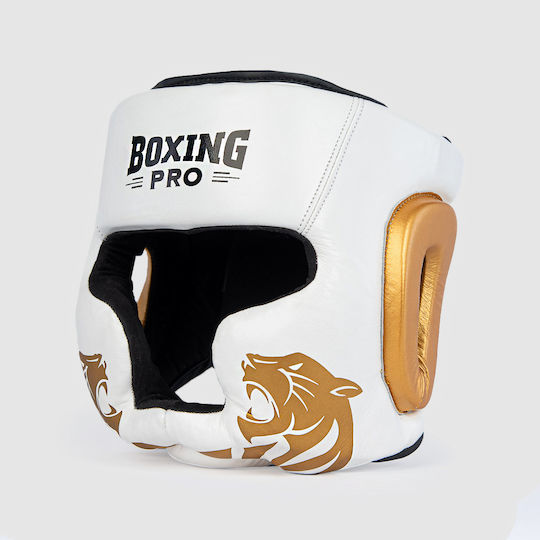 Boxing Pro Boxhelm Erwachsene Volles Gesicht Weiß