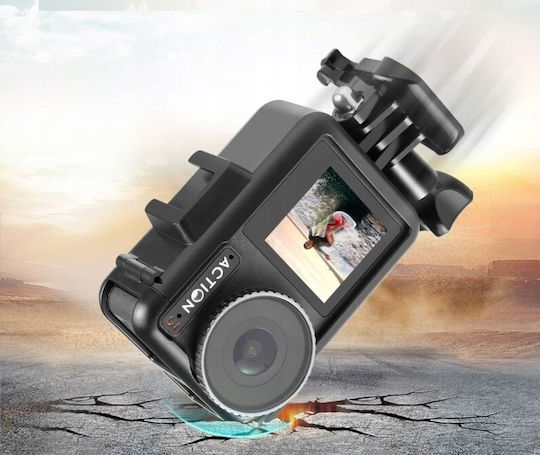 Puluz Vertical Plastic Protective Frame Dji Osmo Action Pro 5 4 3 Black