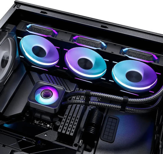Phanteks Glacier One 360D30 X2 Υδρόψυξη AIO CPU με 3 Ανεμιστήρες 120mm και RGB Φωτισμό