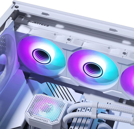 Phanteks Glacier One 360M25 Gen2 Water Cooling System AIO CPU with 3 Fans 120mm and DRGB Lighting White