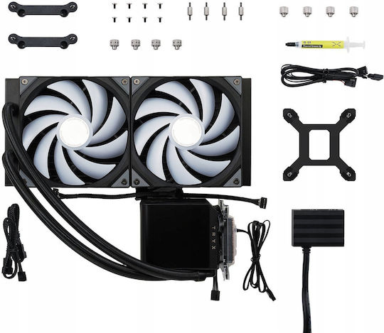 Tryx Panorama 280 Water Cooling System AIO CPU with 2 140mm Fans and ARGB Lighting