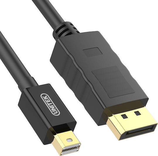 Unitek Cable DisplayPort male - mini DisplayPort male 3m Μαύρο (Y-C612BK)