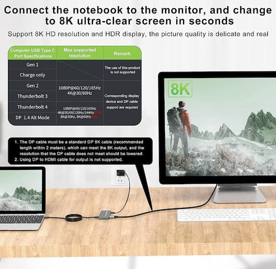Techly IDATA KVM-DPC8K KVM & Data Switch
