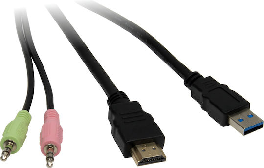 Inter-Tech KVM & Data Switch AC-42HUS