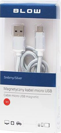 Blow Regular USB 2.0 to micro USB Cable Λευκό 1m (66-106) 1τμχ
