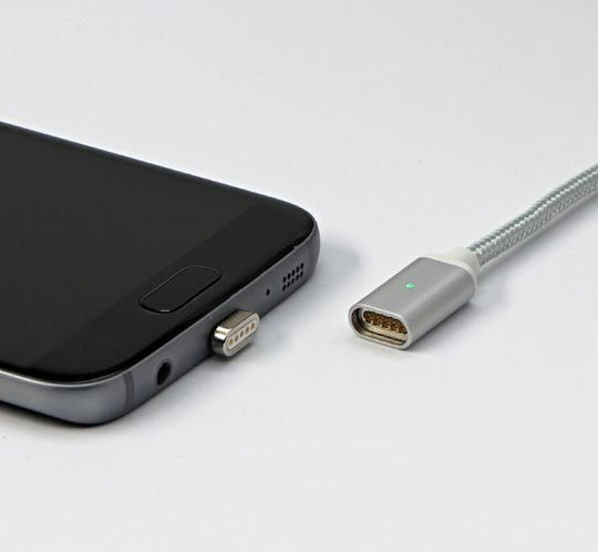 Neutralle Regular USB 2.0 to micro USB Cable Ασημί 2m 1τμχ