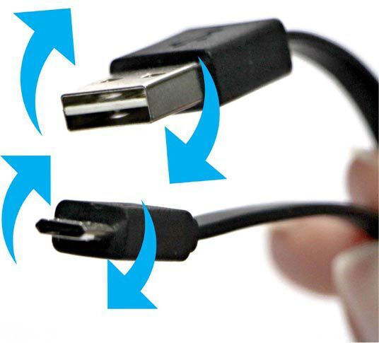 Neutralle Regulär USB 2.0 auf Micro-USB-Kabel Schwarz 0.3m 1Stück