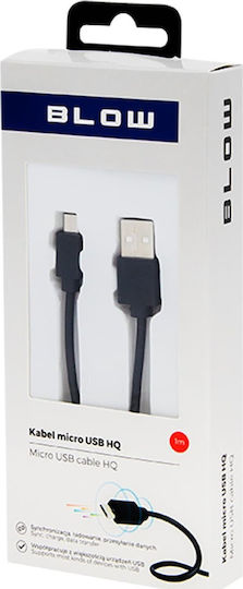 Blow Regulär USB 2.0 auf Micro-USB-Kabel Schwarz 1m (66-115) 1Stück
