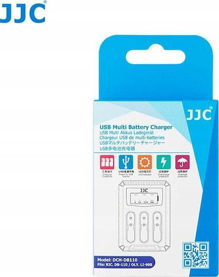 JJC Triple Battery Charger Compatible with Olympus / Ricoh