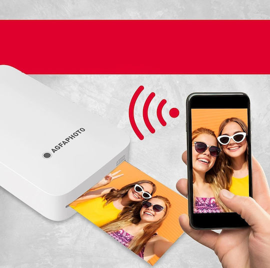 AgfaPhoto Realipix Mini P.2 Zink Εκτυπωτής για Φωτογραφίες με Bluetooth