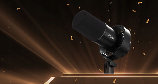 Fifine T688 Δυναμικό Микрофон XLR / USB Шоково монтиран в Черен Цвят