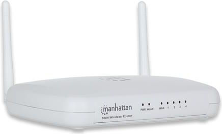Manhattan 300N Wireless Router Wireless Router cu 4 Porturi Ethernet
