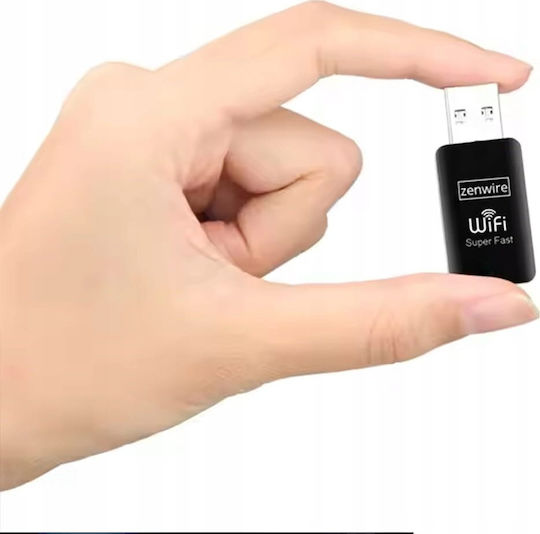 Zenwire USB-C Network Adapter with Wireless Wi-Fi Connection 1300Mbps