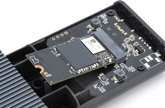 Digitus Hard Drive Case M.2 PCI-Express NVME with connection USB 4 in Schwarz color