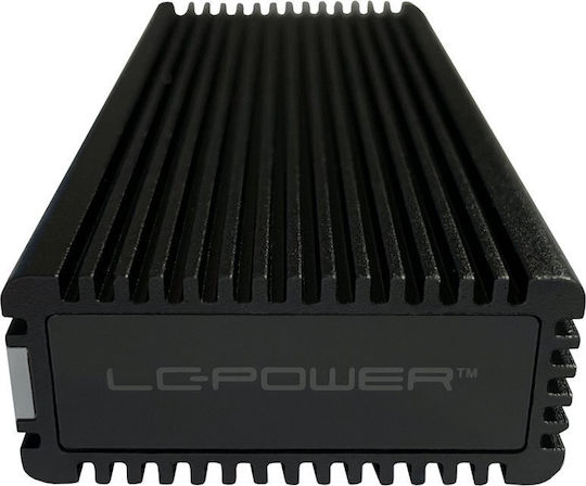 LC-Power Hard Drive Case M.2 PCI-Express NVME with connection USB 3.2 Type-C in Schwarz color