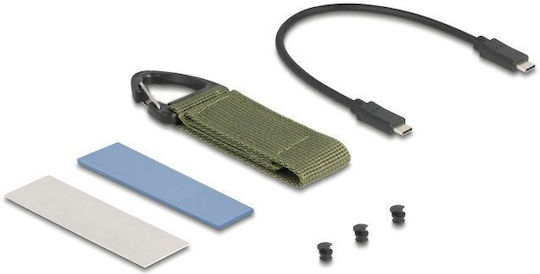 DeLock External Θήκη για Σκληρό Δίσκο M.2 SATA III NVME με σύνδεση USB 3.2 σε Γκρι χρώμα