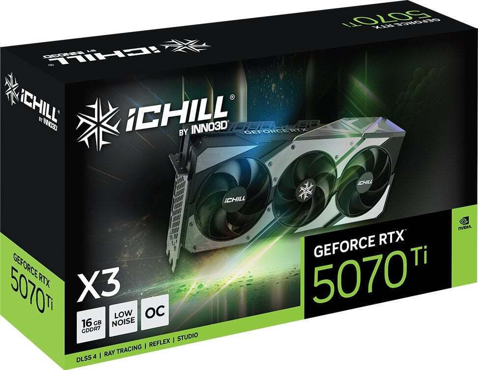 Inno 3D GeForce RTX 5070 Ti 16GB GDDR7 Κάρτα Γραφικών