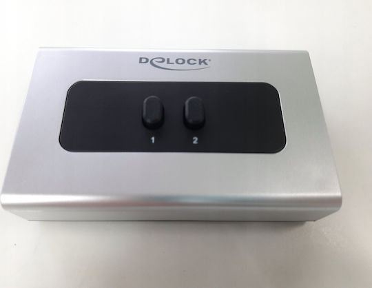 DeLock Switch Stereo Jack 3.5 mm 2 port