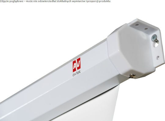 Avtek Екран за проекция на проектор за стена Wall Standard 175 с Лого на Изображението 1:1 175x175см / 97"