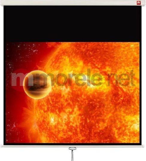Avtek Οθόνη Προβολής Projector Τοίχου Video 175 με Λόγο Εικόνας 4:3 175x175cm