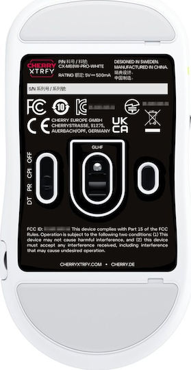 Cherry XTRFY M68 Pro Gaming Mouse 8000 DPI Alb