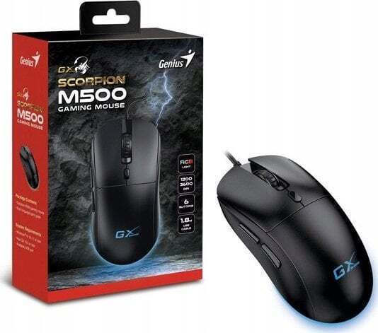 Genius Scorpion M500 RGB Gaming Ποντίκι 3600 DPI Μαύρο
