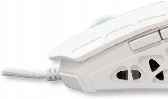 White Shark GM-5016 Ector RGB Gaming Ποντίκι 12000 DPI Λευκό