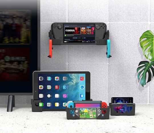 Jys Βάση για 2 χειριστήρια Switch / Switch Lite / Switch OLED / Steam Deck Wall Mount Holder For Nintendo + Accessories/Ns247 Πολύχρωμη SB7775