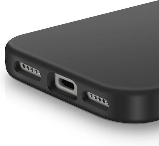 4smarts Magsafe Silikonhülle iPhone 17 Pro Anti-Kratz Schwarz