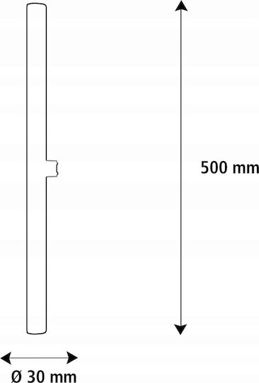 Segula LED-Lampe 6.2W 50εκ. für Fassung S14d Warmes Weiß